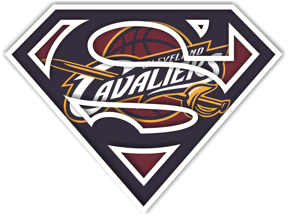 Cleveland Cavaliers superman iron on heat transfer